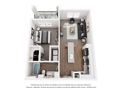 a 1 bedroom floor plan  summit  503 sq ft